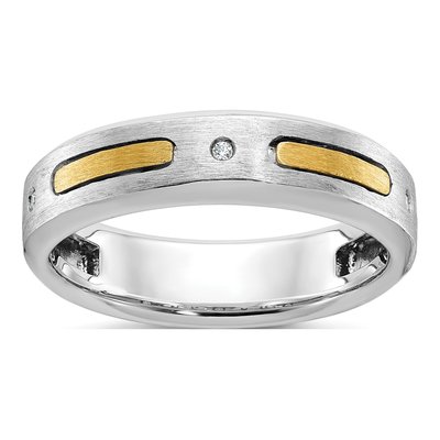 Men's 14K Two-Tone Gold Diamond Ring