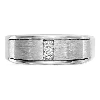 Men's 14K White Gold Diamond Ring Mounting – view 4