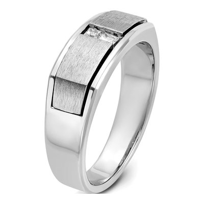 Men's 14K White Gold Diamond Ring Mounting – view 6