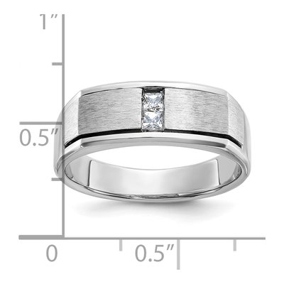 Men's 14K White Gold Diamond Ring Mounting – view 8