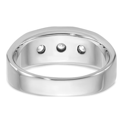 Men's 14K White Gold Diamond Ring Mounting – view 7