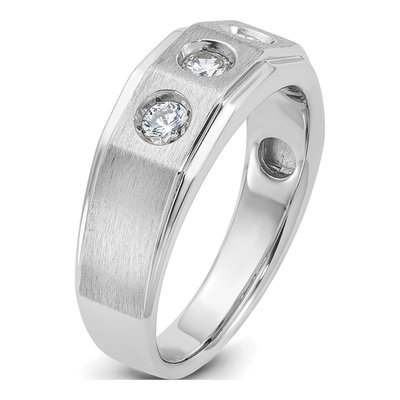 Men's 14K White Gold Diamond Ring Mounting – view 8