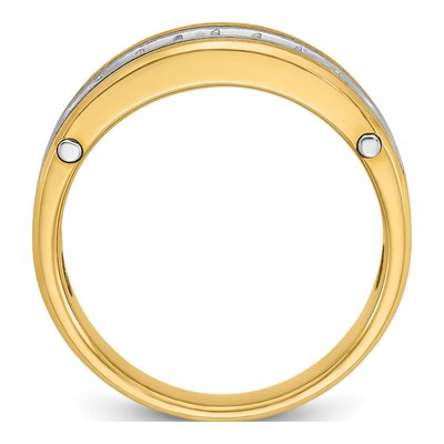 Men's 14K Two-Tone Gold 1/2 ct tw Diamond 7-Stone Ring – view 2