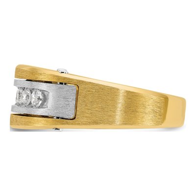 Men's 14K Two-Tone Gold 1/2 ct tw Diamond 7-Stone Ring – view 5