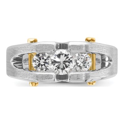 Men's 14K Two-Tone Gold Diamond Ring Mounting – view 6