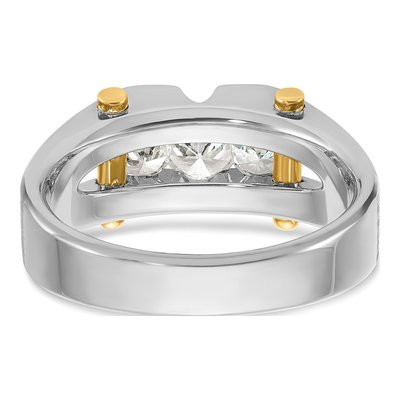 Men's 14K Two-Tone Gold Diamond Ring Mounting – view 7