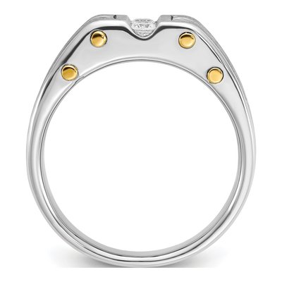 Men's 14K Two-Tone Gold Diamond Ring Mounting – view 2