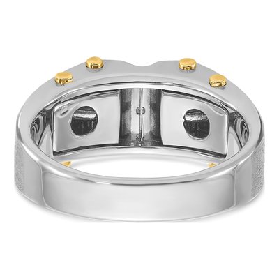 Men's 14K Two-Tone Gold Diamond Ring Mounting – view 7