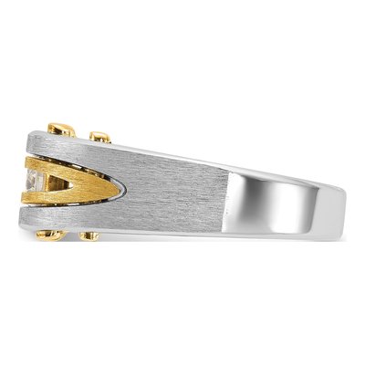 Men's 10K Two-Tone Gold Diamond Ring Mounting – view 5