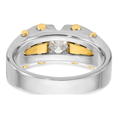 Men's 10K Two-Tone Gold Diamond Ring Mounting – view 7