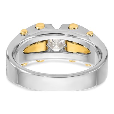 Men's 14K Two-Tone Gold Diamond Ring Mounting – view 7