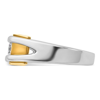 Men's 10K Two-Tone Gold Diamond Ring Mounting – view 5