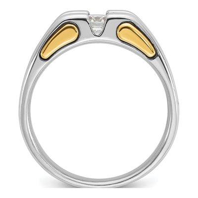 Men's 14K Two-Tone Gold Diamond Ring Mounting – view 2