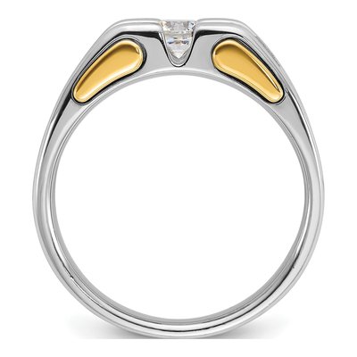 Men's 14K Two-Tone Gold Diamond Ring Mounting – view 2