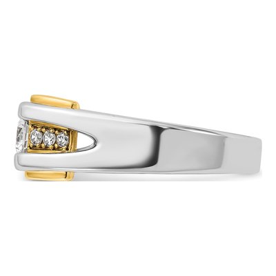 Men's 14K Two-Tone Gold Diamond Ring Mounting – view 5
