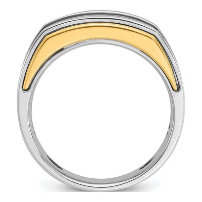 Men's 14K Two-Tone Gold 1/2 ct tw Diamond 5-Stone Ring – view 2