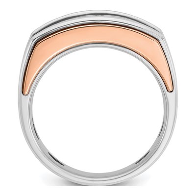 Men's 10K Two-Tone Gold Diamond Ring Mounting – view 2