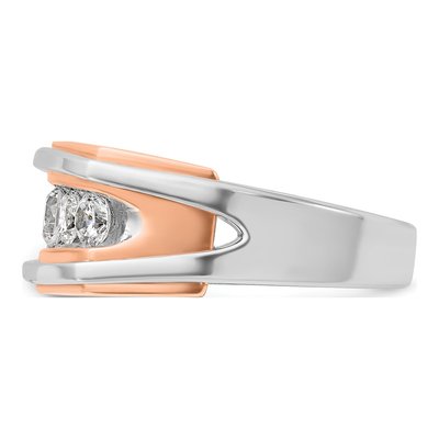 Men's 10K Two-Tone Gold Diamond Ring Mounting – view 5