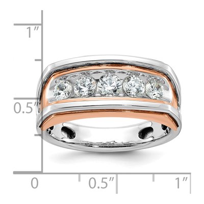 Men's 14K Two-Tone Gold Diamond Ring Mounting – view 3