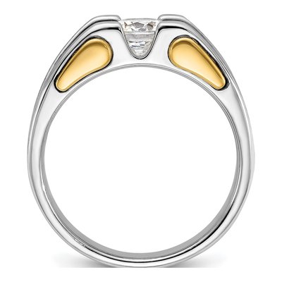 Men's 14K Two-Tone Gold Ring Mounting – view 2