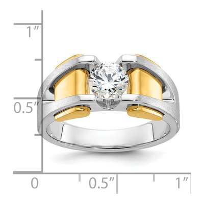 Men's 14K Two-Tone Gold Ring Mounting – view 3