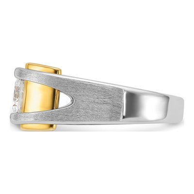 Men's 14K Two-Tone Gold Ring Mounting – view 4