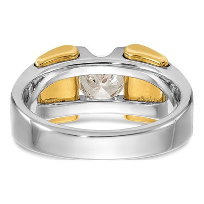 Men's 14K Two-Tone Gold Ring Mounting – view 6