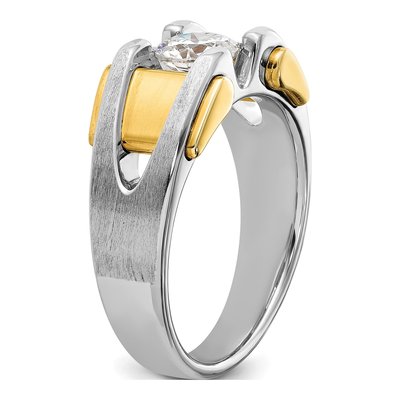Men's 14K Two-Tone Gold Ring Mounting – view 7
