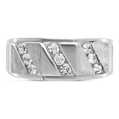 Men's 14K White Gold Ring Mounting – view 6