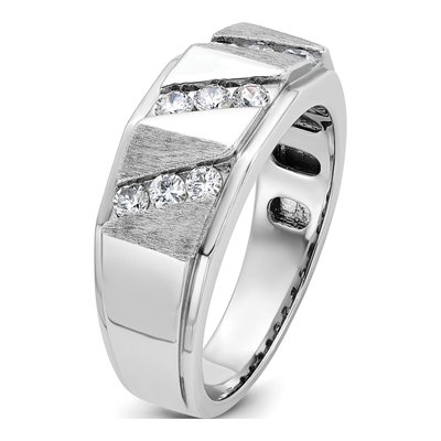 Men's 14K White Gold Ring Mounting – view 8