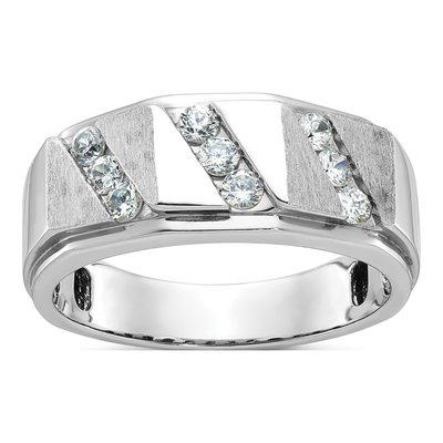 Men's 14K White Gold 1/2 ct tw Diamond Ring