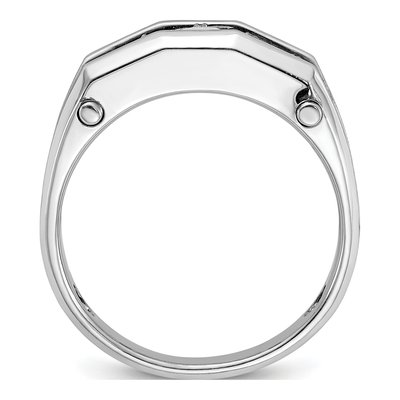 Men's 14K White Gold Diamond 5-Stone Ring Mounting – view 2