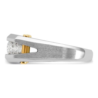 Men's 14K White Gold Diamond 5-Stone Ring Mounting – view 6