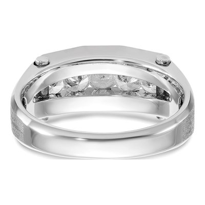 Men's 14K White Gold Diamond 5-Stone Ring Mounting – view 7