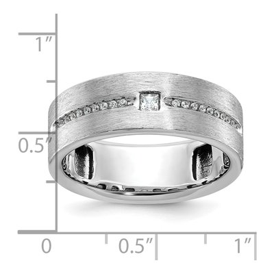Men's 14K White Gold Diamond Ring Mounting – view 3