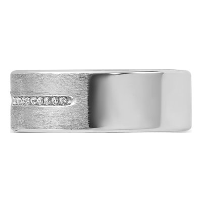 Men's 14K White Gold Diamond Ring Mounting – view 5
