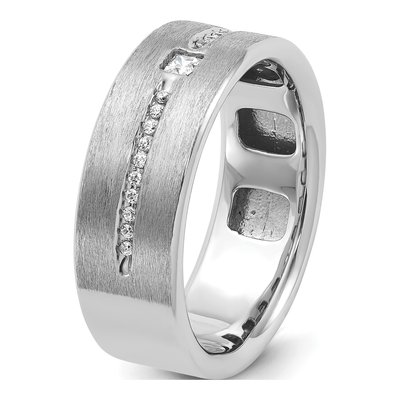 Men's 14K White Gold Diamond Ring Mounting – view 8
