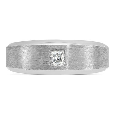Men's 14K White Gold Diamond Ring Mounting – view 6