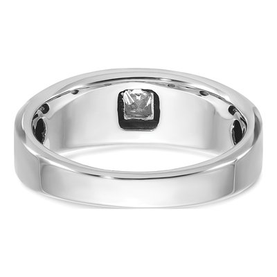 Men's 14K White Gold Diamond Ring Mounting – view 7