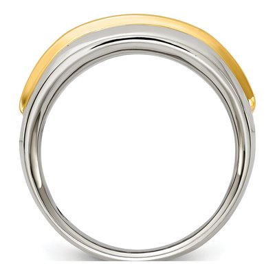 Men's 14K Two-Tone Gold Five Ring Mounting – view 2