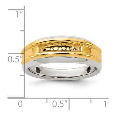 Men's 14K Two-Tone Gold Five Ring Mounting – view 3
