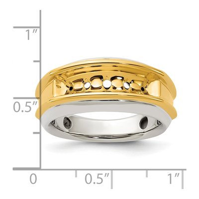 Men's 14K Two-Tone Gold Diamond Ring Mounting – view 4