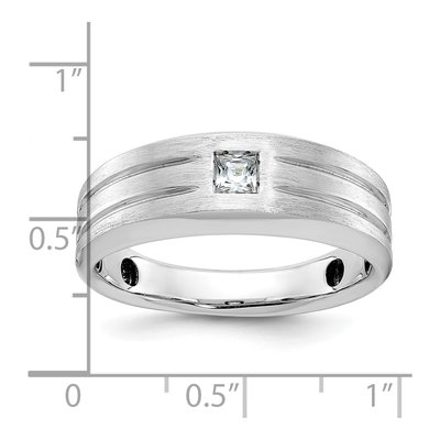 Men's 14K White Gold Diamond Ring Mounting – view 3