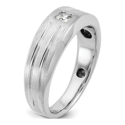 Men's 14K White Gold Diamond Ring Mounting – view 8
