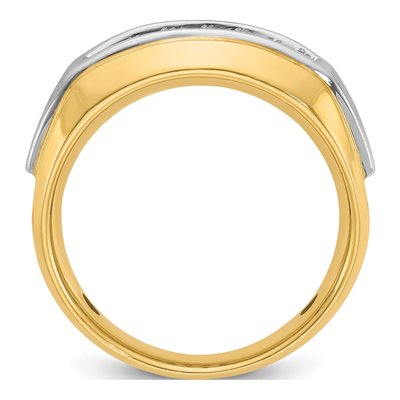 Men's 14K Two-Tone Gold Diamond Ring Mounting – view 2