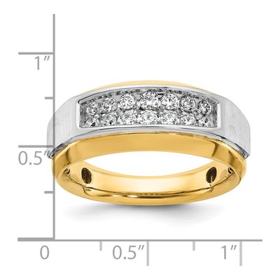 Men's 14K Two-Tone Gold Diamond Ring Mounting – view 3