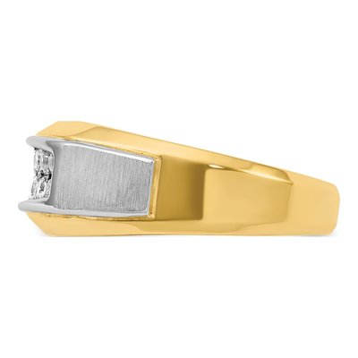 Men's 14K Two-Tone Gold Diamond Ring Mounting – view 5