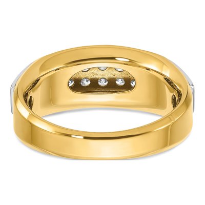 Men's 14K Two-Tone Gold Diamond Ring Mounting – view 7