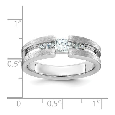 Men's 14K White Gold Diamond Ring Mounting – view 3
