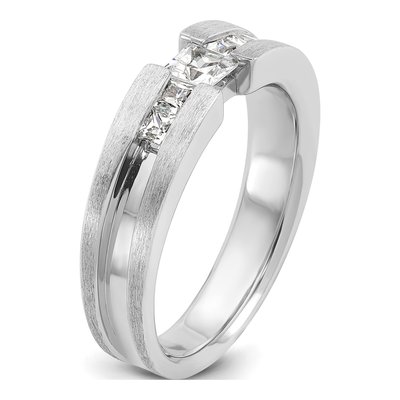 Men's 14K White Gold Diamond Ring Mounting – view 8